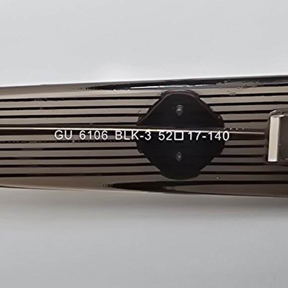 Guess GU6106 BLK-3 Black Frame Grey Lens Rectangular Sunglasses 52-17-140 - Picture 7 of 12
